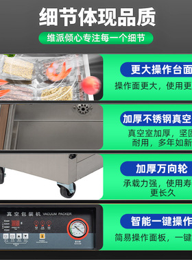 DZ-360、420、520、620单室食品保鲜真空机打包密封封口包装机
