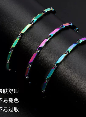 淬火手链男潮钛钢不褪色冷淡风