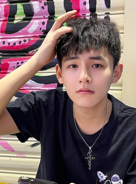 盘蛇剑十字架项链男士小众