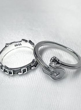 个性新款吉他戒指女小众高级感