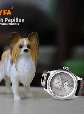 吉美Y佳蝶FA蝶销你迷蝴犬狗模型仿艺真耳63194工摆件巴比车伦载直