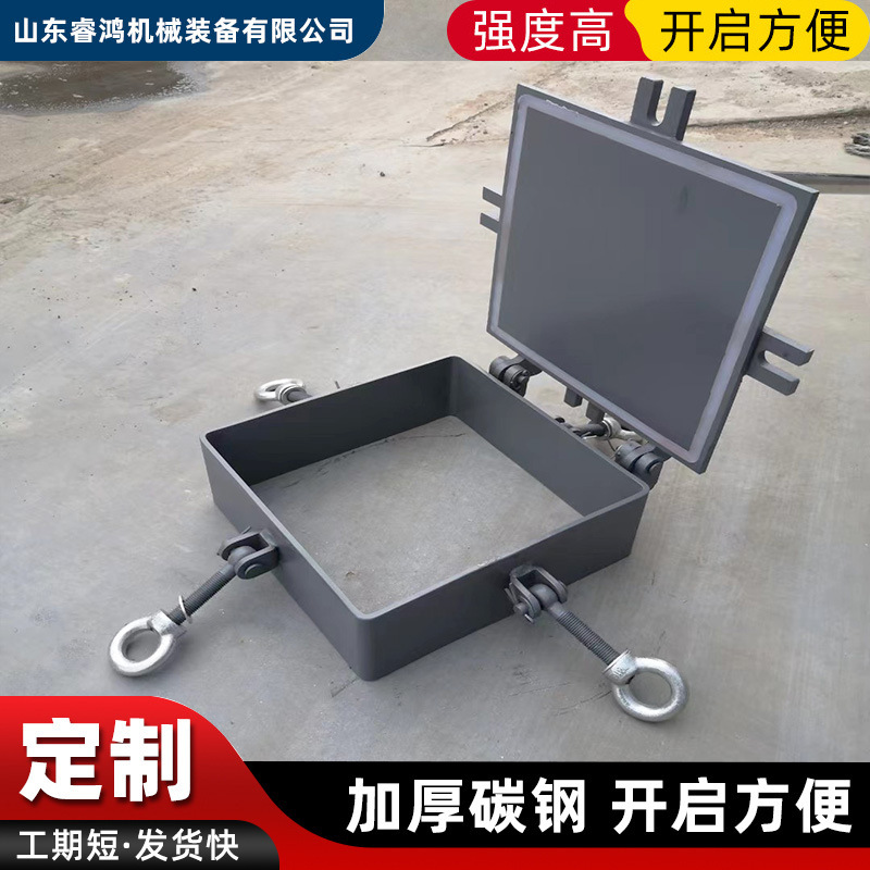 碳钢矩形快开人孔门锅炉电厂开关门手孔方形快开检修人孔盖检查口 - 图2