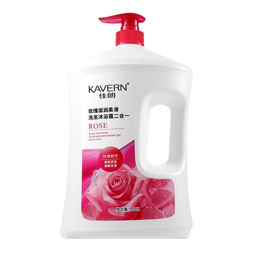 佳朗玫瑰滋润柔滑洗发水沐浴露二合一燕乐正品好物超大瓶持久留香 - 图3