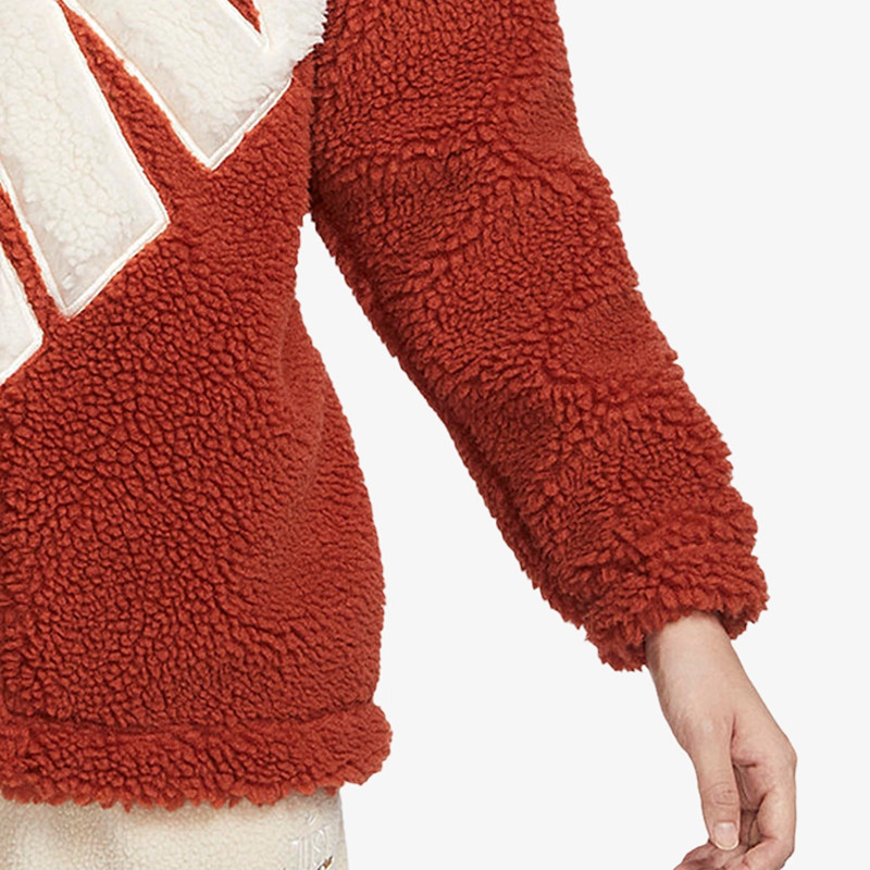 Nike耐克正品冬季女子仿羊羔毛保暖连帽休闲外套FB8696-832,淘宝优惠券,粉丝福利购,淘宝优惠卷