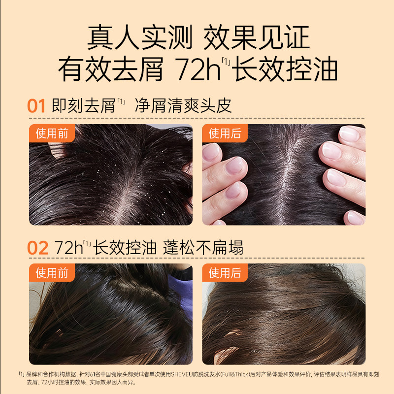 【二硫化硒】咖啡因蓬松生姜密发澳洲SHEVEU赛逸发水橙200ml*3