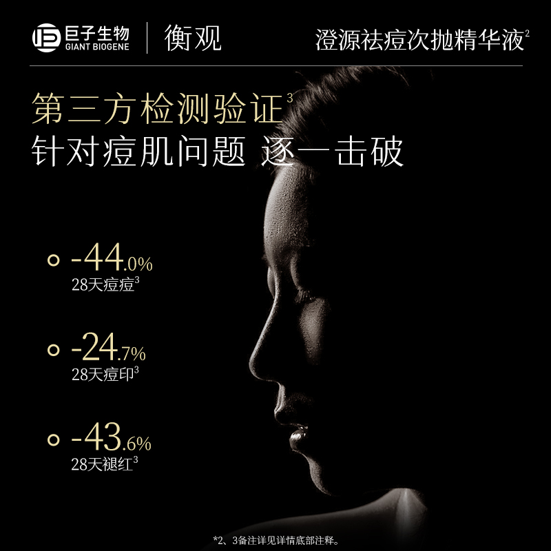 巨子生物衡观澄源控油祛痘次抛精华液水杨酸混油皮舒缓面部精华