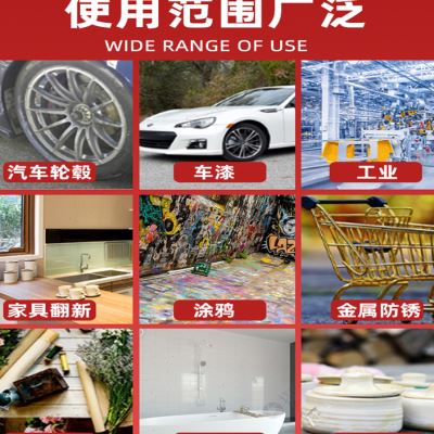 手喷漆自喷漆金属防锈汽车黑白色涂鸦翻新阳台护栏杆铁门耐高温漆