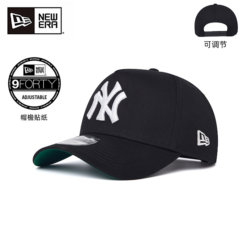 New Era纽亦华棒球帽MLB系列NY/LA刺绣弯檐户外软硬顶情侣帽子940 - 图1