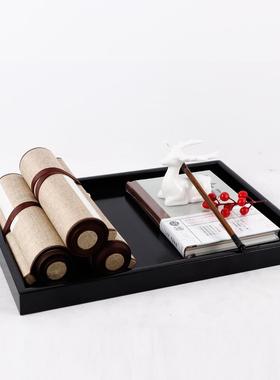 新中式假山摆件书房茶室高级感宋代美学花瓶客厅酒柜博古架装饰品