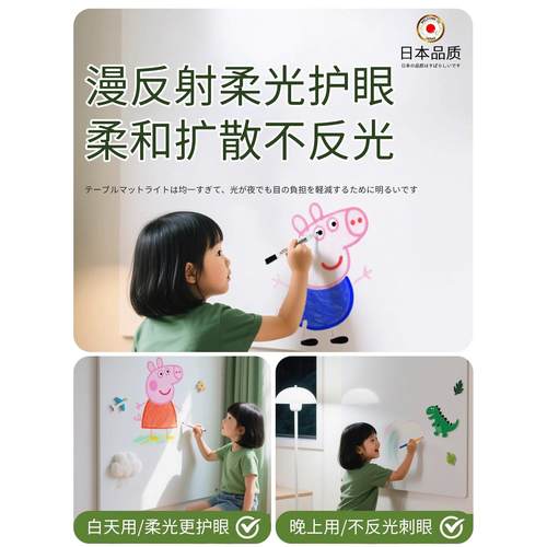 绿色黑板墙贴纸儿童家用磁性小白板教学可拆卸涂鸦不损坏墙家庭墙 - 图3