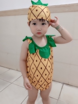 Ballabala child swimsuit girl girl baby conjoined boy pineapple swimsuit 0-3-year-old boy