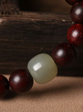 普陀山天然小叶紫檀手串文玩盘玩