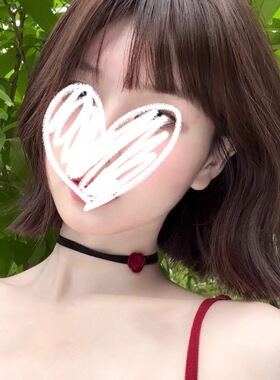 酒红色玫瑰氛围感锁骨链