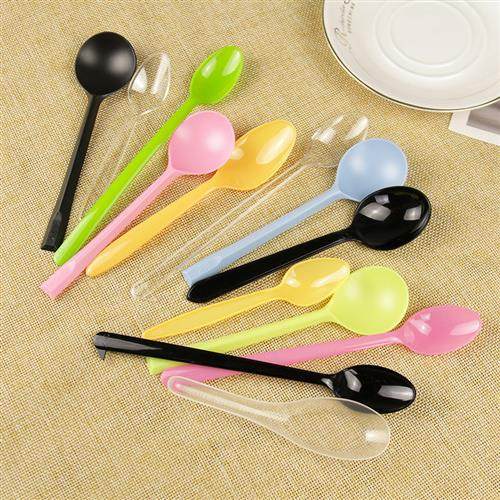 一次性勺子塑料勺外卖快餐汤勺单独包装透明冰粉小勺商用长柄调羹,淘宝优惠券,粉丝福利购,淘宝优惠卷