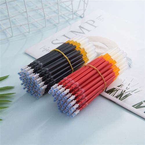 粗字迹笔芯替芯大容量1.0中性笔芯学生商务签字笔芯0.5黑色红色,淘宝优惠券,粉丝福利购,淘宝优惠卷