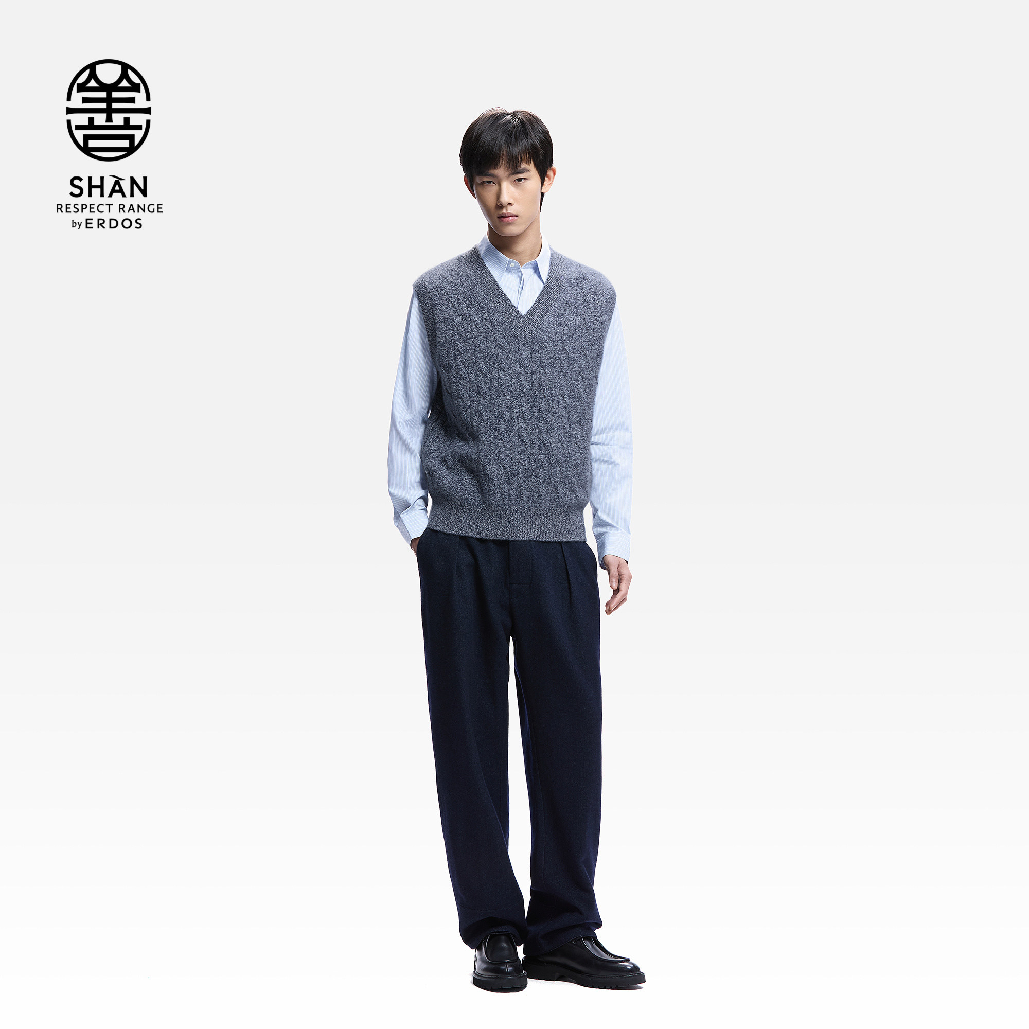 【可追溯初绒】ERDOS 男装V领绞花羊绒套背心26年早春新品英伦风,淘宝优惠券,粉丝福利购,淘宝优惠卷
