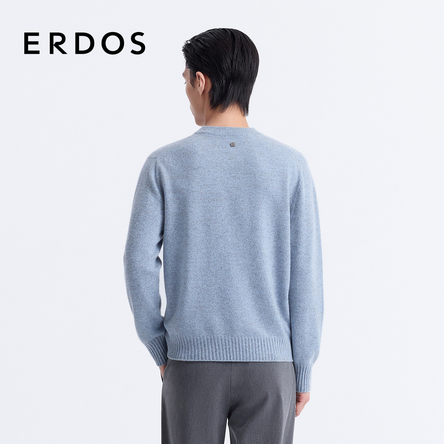 ERDOS 男装羊绒衫25年新品初绒圆领全成型工艺超弹针织衫,淘宝优惠券,粉丝福利购,淘宝优惠卷