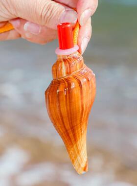 九款海螺贝壳号角喇叭可以吹响的海螺超大开口海螺号角法器可吹