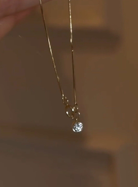 韩系极简风金色仿泡泡钻蛇骨手链