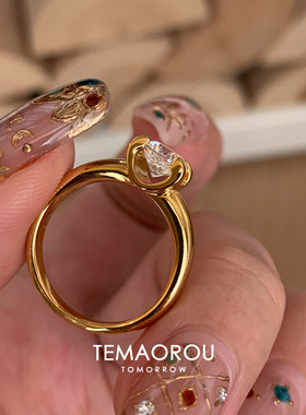 叠戴三环仿钻戒指女款超闪新款