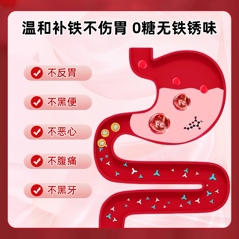 【直播专享】修意气血丸补铁血红素缺铁补气血女性铁剂孕妇