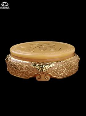 观音弥勒佛像工艺品，长方形佛像饰品，增高垫底座，白色大理石