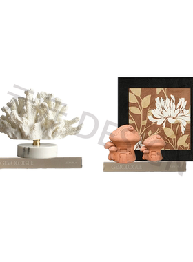 中古风衣帽间皮质收纳箱摆件