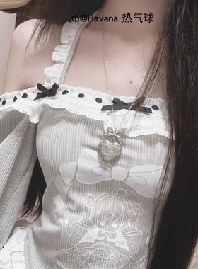 可打开心形盒子项链锁骨链