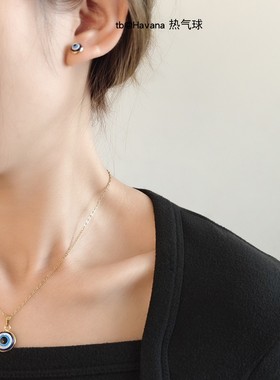 evileye恶魔之眼不锈钢锁骨链