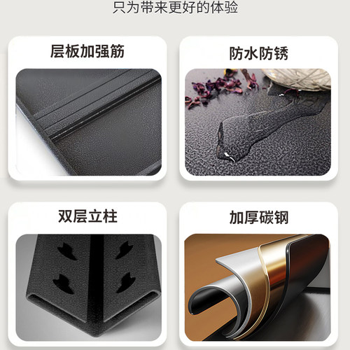 仓储货架置物架家用碳钢货架多层落地仓库阳台储物架杂物间地下室 - 图2