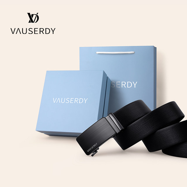 British genuine leather men's belt