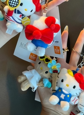 日本代购正版网球Kitty挂件