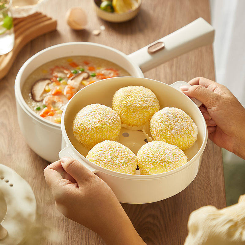 小熊电火锅电煮锅宿舍家用多功能一体电热小型电锅1.6升全新正品,淘宝优惠券,粉丝福利购,淘宝优惠卷