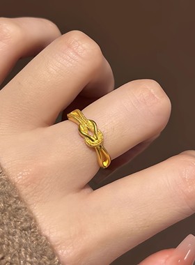 SMGI/轻奢设计感扭结指环送礼女