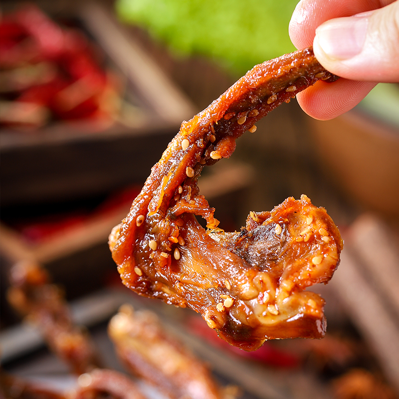 陈阿炳风干鸭架鸭锁骨网红零食爆款休闲小吃解馋福建三明熏味特产 - 图2