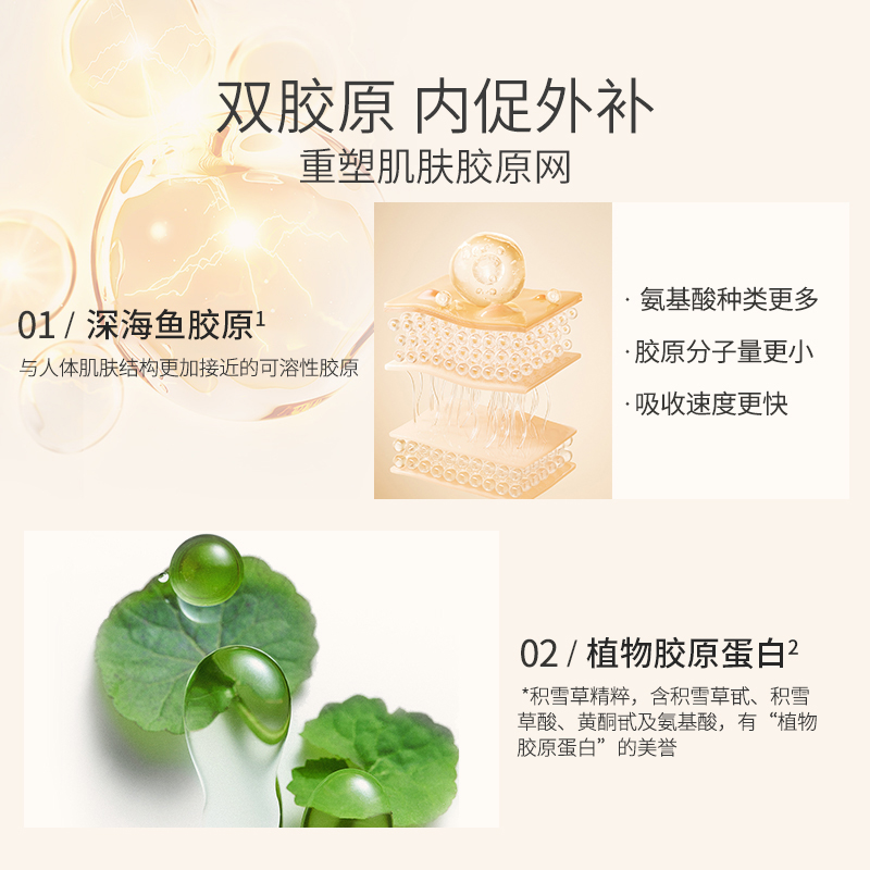 COSFACE胶原弹润紧致精华液抗皱保湿双胶原类蛇毒肽精华30ml