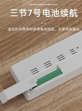 D38159S6镜面闹钟时间时钟桌表高颜led数字显示器学生用面值摆台