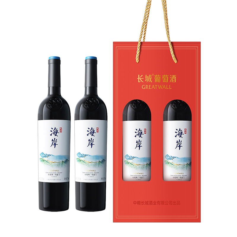 长城天赋酒庄旗舰店两瓶红酒礼盒装金奖双支干红葡萄酒海岸马瑟兰 - 图3