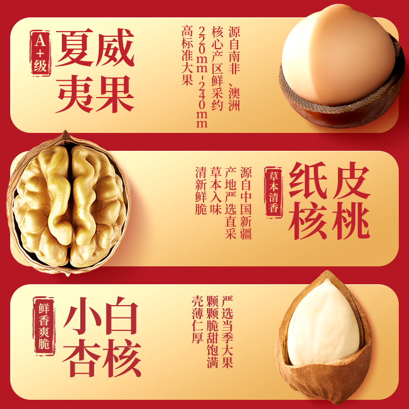 三只松鼠坚果礼盒1035g/8件年货送礼送长辈健康零食大礼包龙跃礼,淘宝优惠券,粉丝福利购,淘宝优惠卷