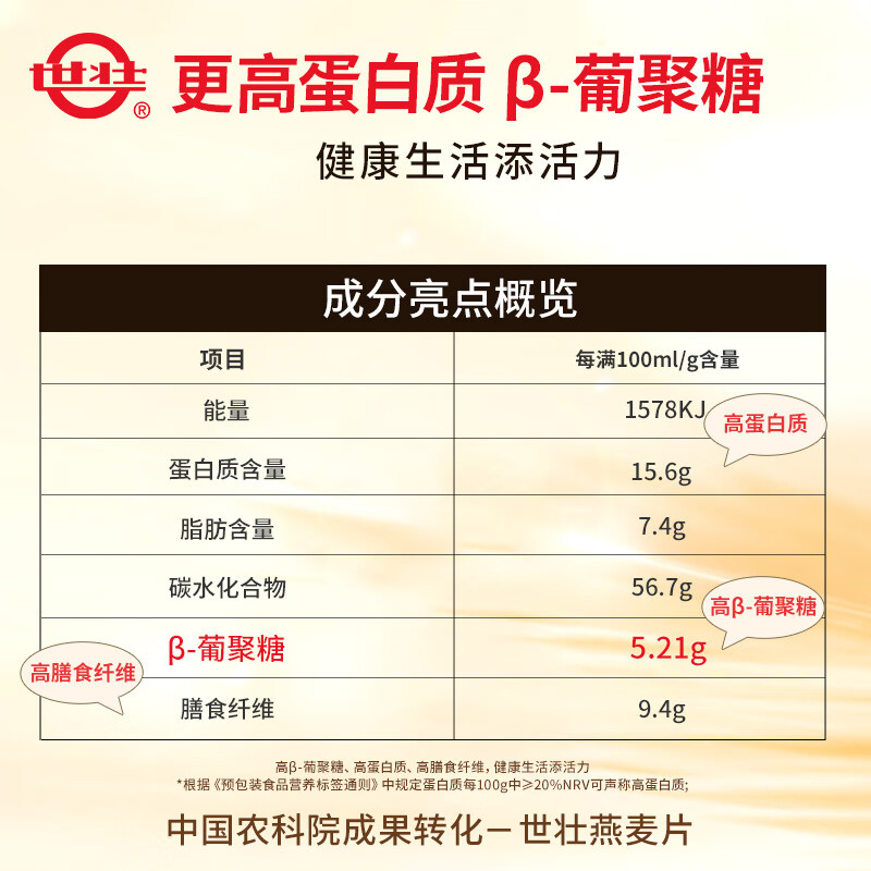 中国农科院世壮燕麦无添蔗糖保健片即食免煮原味速溶冲饮营养早餐 - 图3