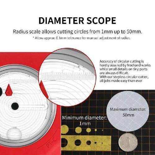 N2UC Circular Cutter Model Hobbies Crafts Tool Cutting - 图0