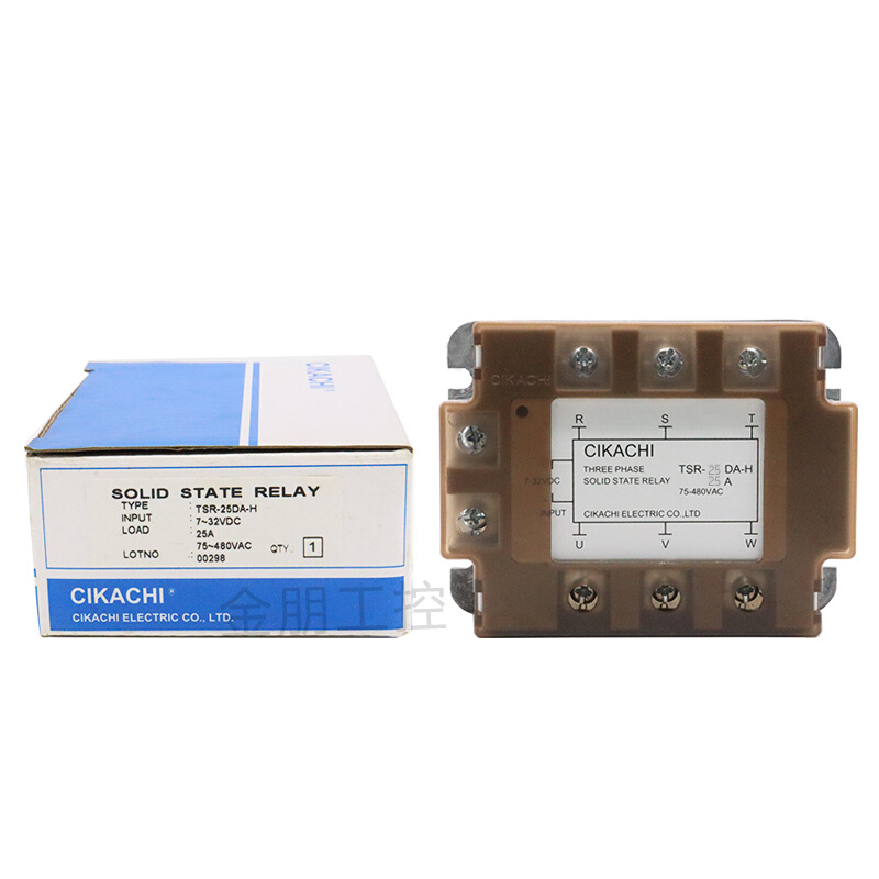 原装台湾嘉阳CIKACHI三相固态继电器TSR-25DA-H直流控交流25DA-图3