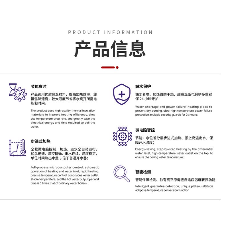 系列微电脑不锈钢智能全自动商用开水器开水机饮水机节能-图1