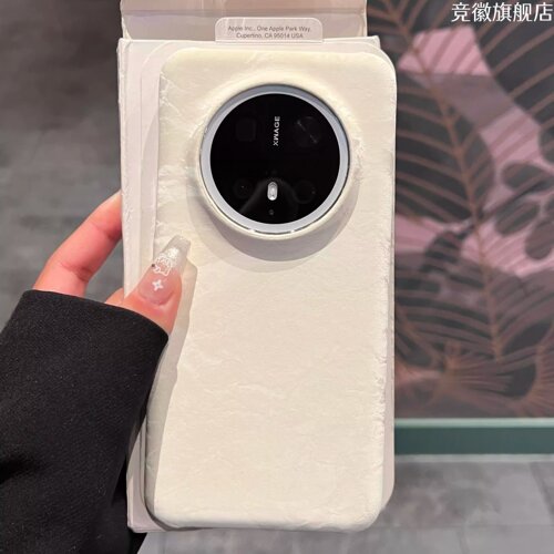 缎面纹理丝绒适用华为mate80promax手机壳mate70pro+高级感mate60简约纯色pura80pro新款荣耀magic8保护套女 - 图2