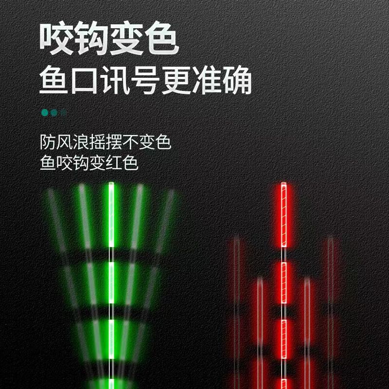 浅水漂短漂阴天水无影高灵敏夜光浮漂夜钓轻口鲫鱼漂冰钓草洞鱼漂 - 图2