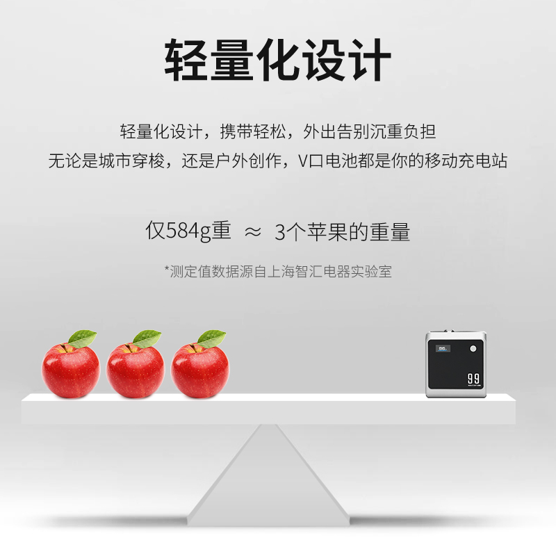 【3C认证可上飞机】Hobolite或泊99.36Wh MAX V口移动电源手机电脑摄影补光灯监视器V扣轻量化充电供电系统 - 图1