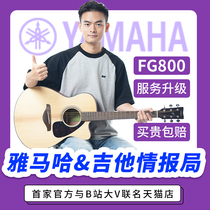 Yamaha guitar FG800 folk ballad veneer wood gigi it FGX800C electric box violin male and female students 41 40 inches