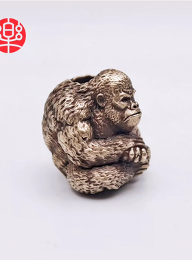 金刚大猩猩刀坠原创金属玩具配饰伞绳DIY质感小众设计男友礼物edc