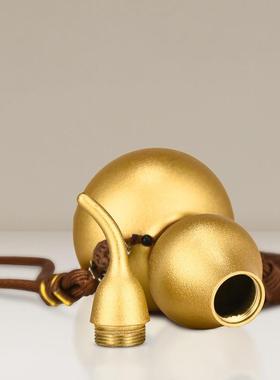 铜掌柜铜葫芦挂件空心开口葫芦玄关装饰客厅摆件黄铜镇宅金葫芦