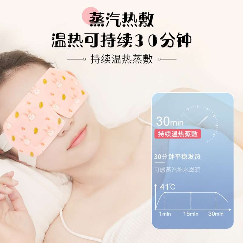 好【物推荐】闪亮蒸汽热敷眼睛罩发热蒸汽睡眠眼罩女眼疲劳缓解 - 图2